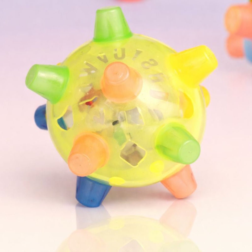Interaktiv LED Hoppebold Hundelegetøj Elastisk Plastik | Temsk