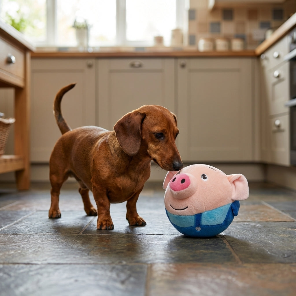 Motion Activated Plush Dog Toy With USB Rechargeable Battery, 15 Cm | Temsk