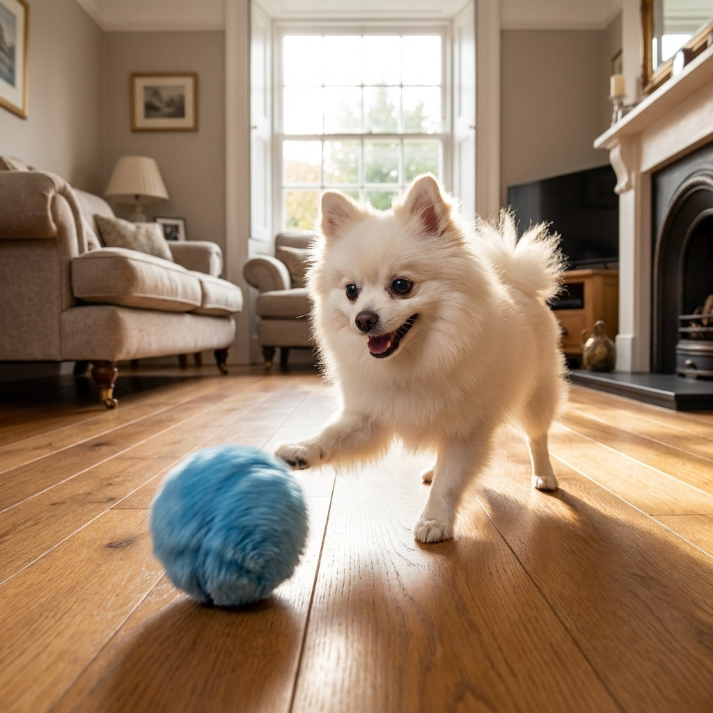 Motion Sensing Interactive Ball Toy For Dogs, Plush TPR, 8 cm | Temsk
