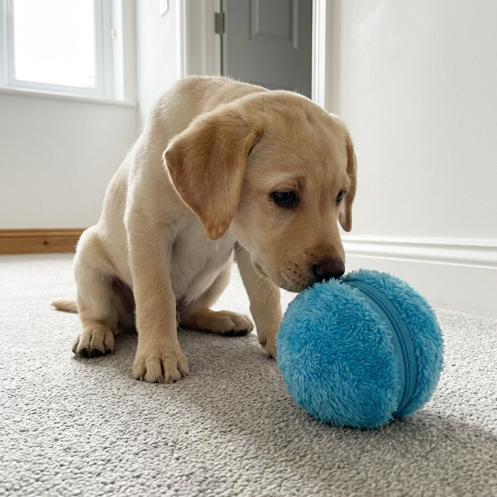 Motion Sensing Interactive Ball Toy For Dogs, Plush TPR, 8 cm | Temsk