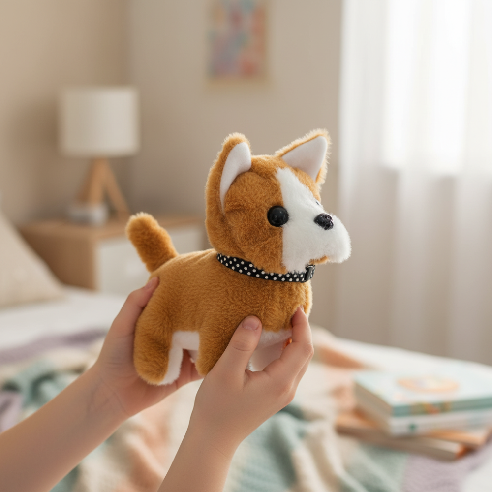 Walking Puppy Plush Toy For Kids With Interactive Sound | Temsk