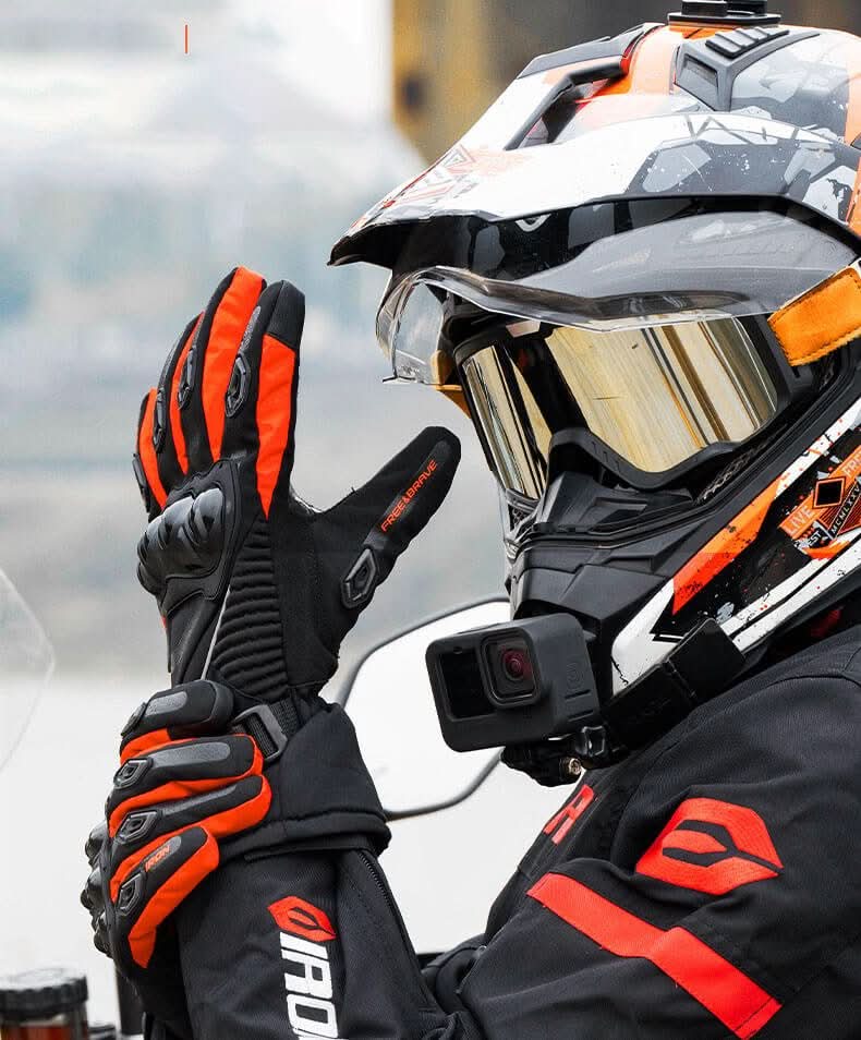 ArcticGuard voděodolné moto rukavice s trojitou izolací a ochranou z uhlíkových vláken | Temsk