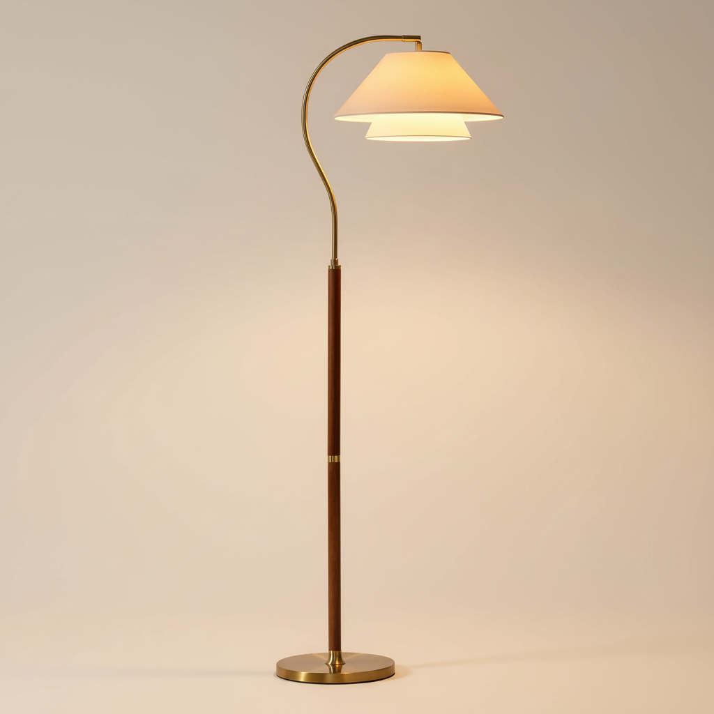 Aurelo Living Elegant Modern Floor Lamp For Ambient Living Room Lighting | Temsk