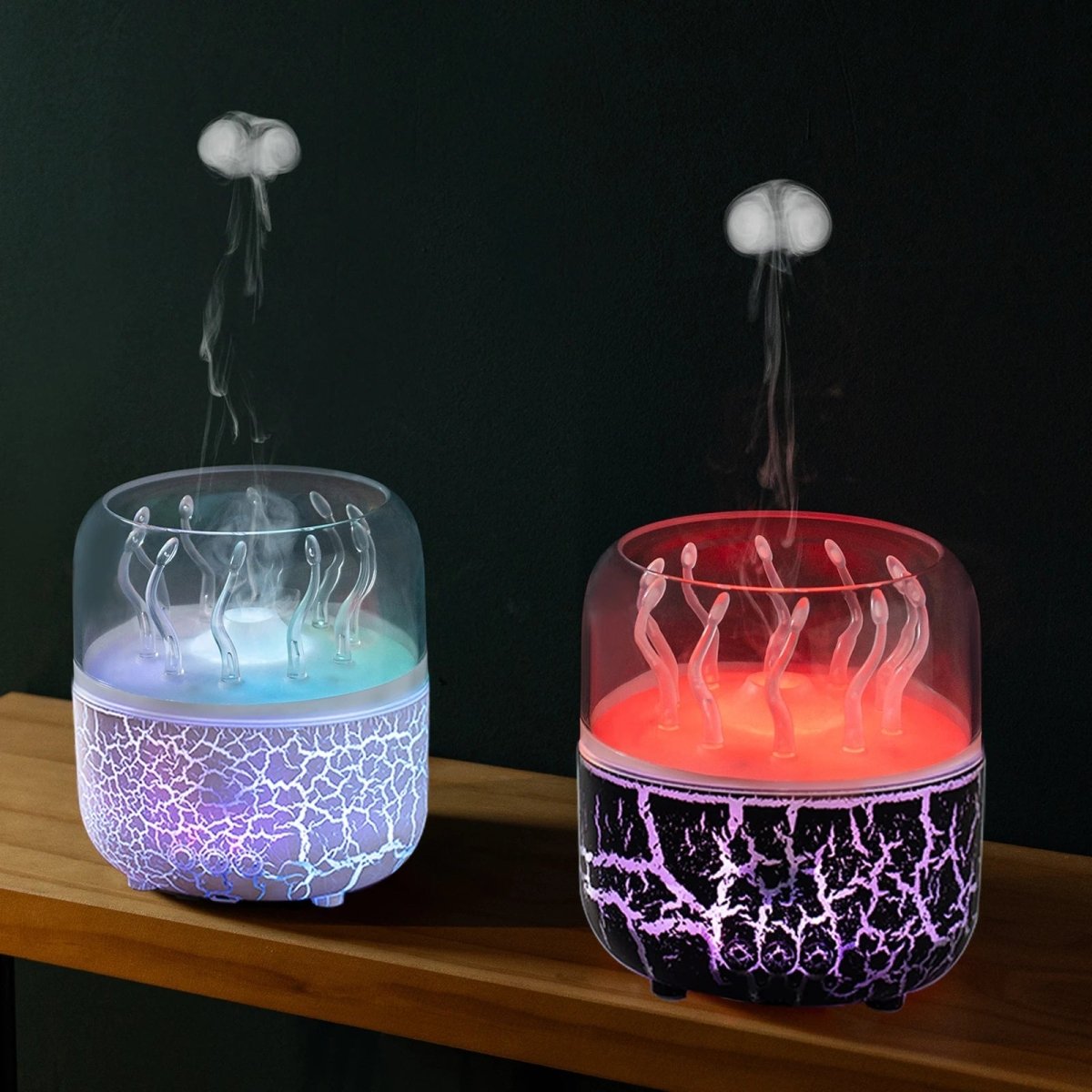 AquaGlow Jellyfish Aroma Humidifier With Timer 280 ml | Temsk