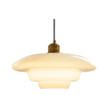 Gold Finish Art Deco Ceiling Lamp With Brass And Glass Vintage Design | Temsk