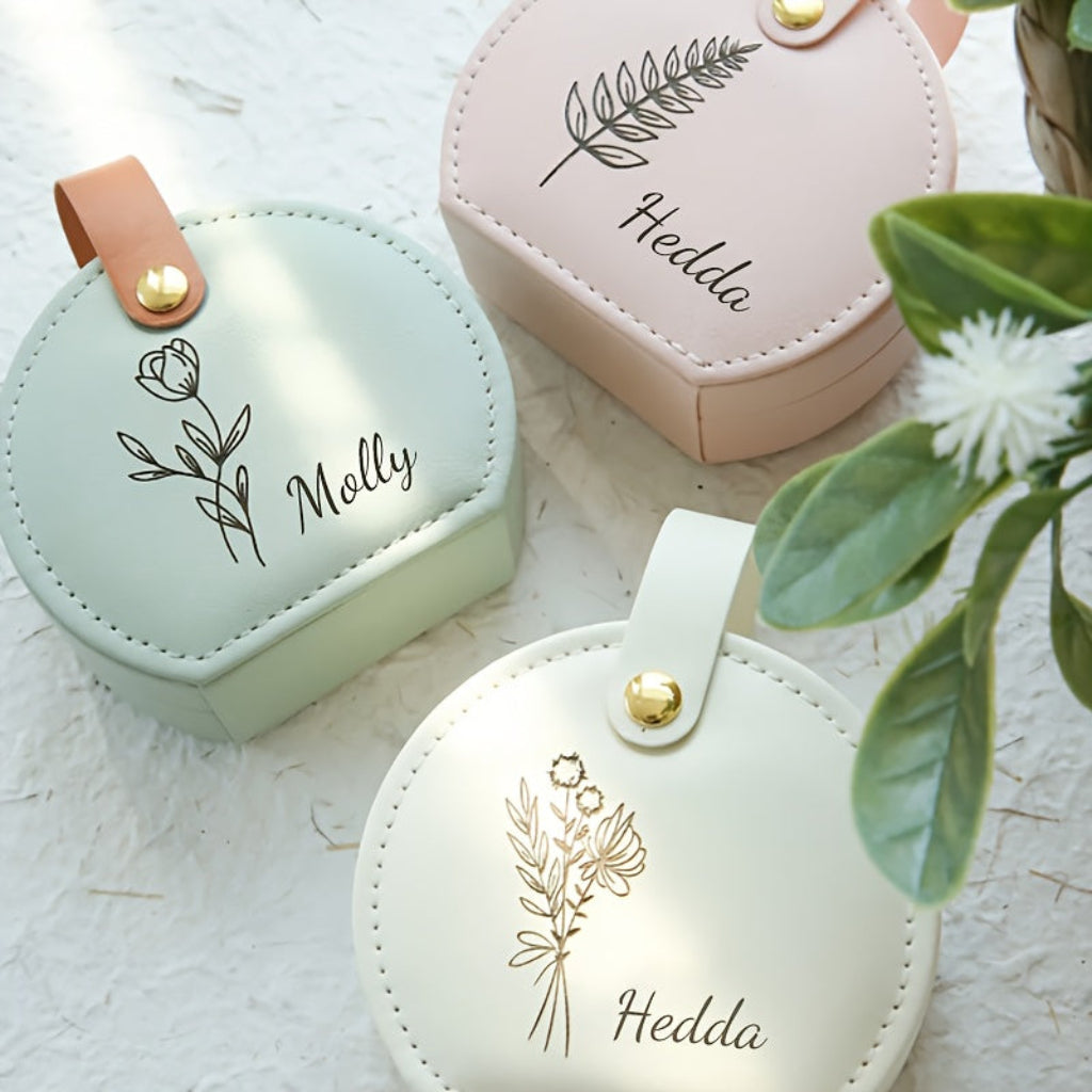 Personalized Travel Jewelry Case For Earrings And Small Keepsakes | Temsk