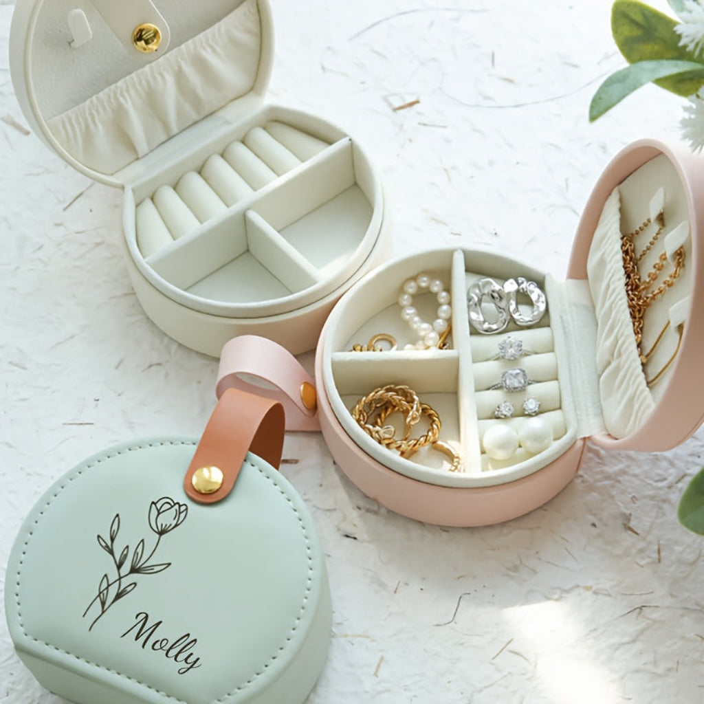 Personalized Travel Jewelry Case For Earrings And Small Keepsakes | Temsk