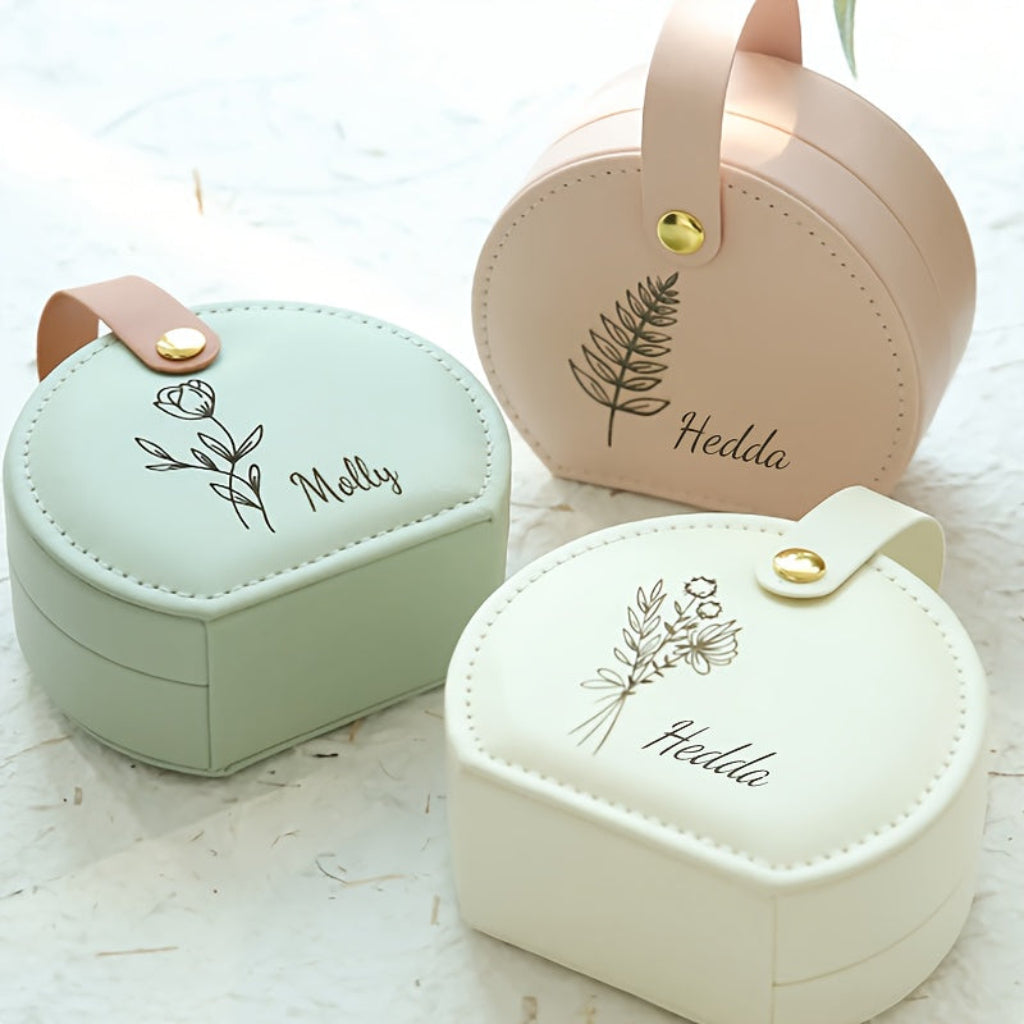 Personalized Travel Jewelry Case For Earrings And Small Keepsakes | Temsk
