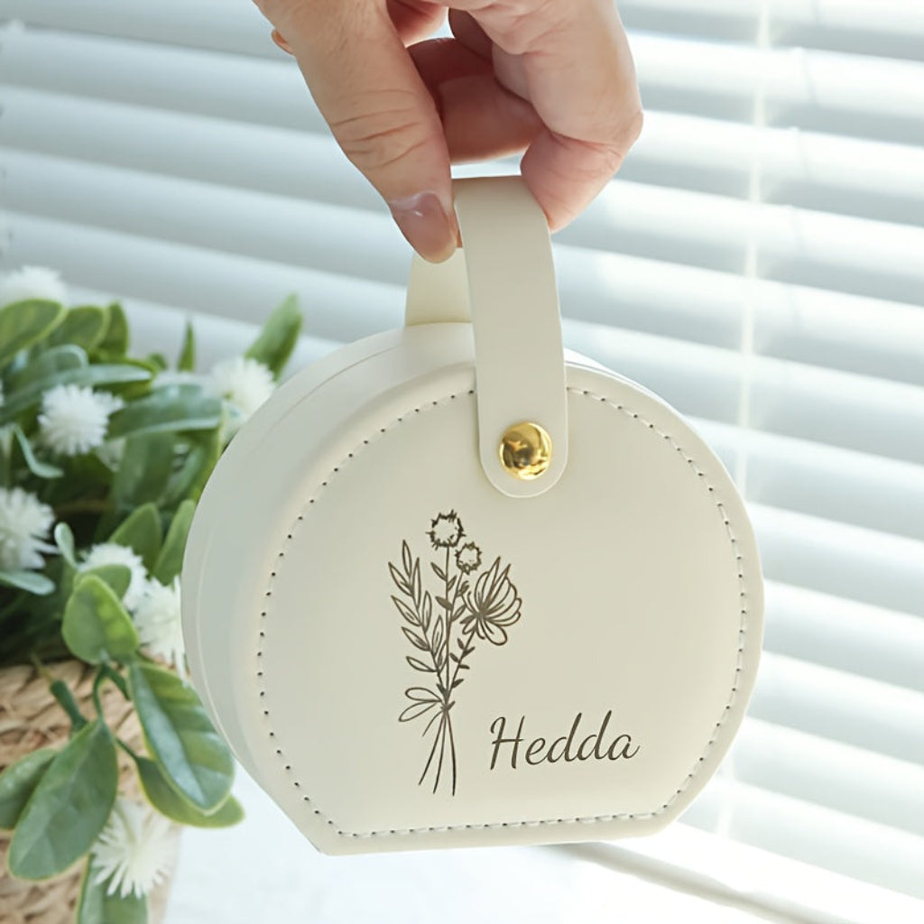 Personalized Travel Jewelry Case For Earrings And Small Keepsakes | Temsk