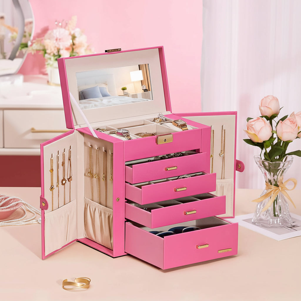 Jewelry Box With Large Drawers For Mother's Day Storage | Temsk
