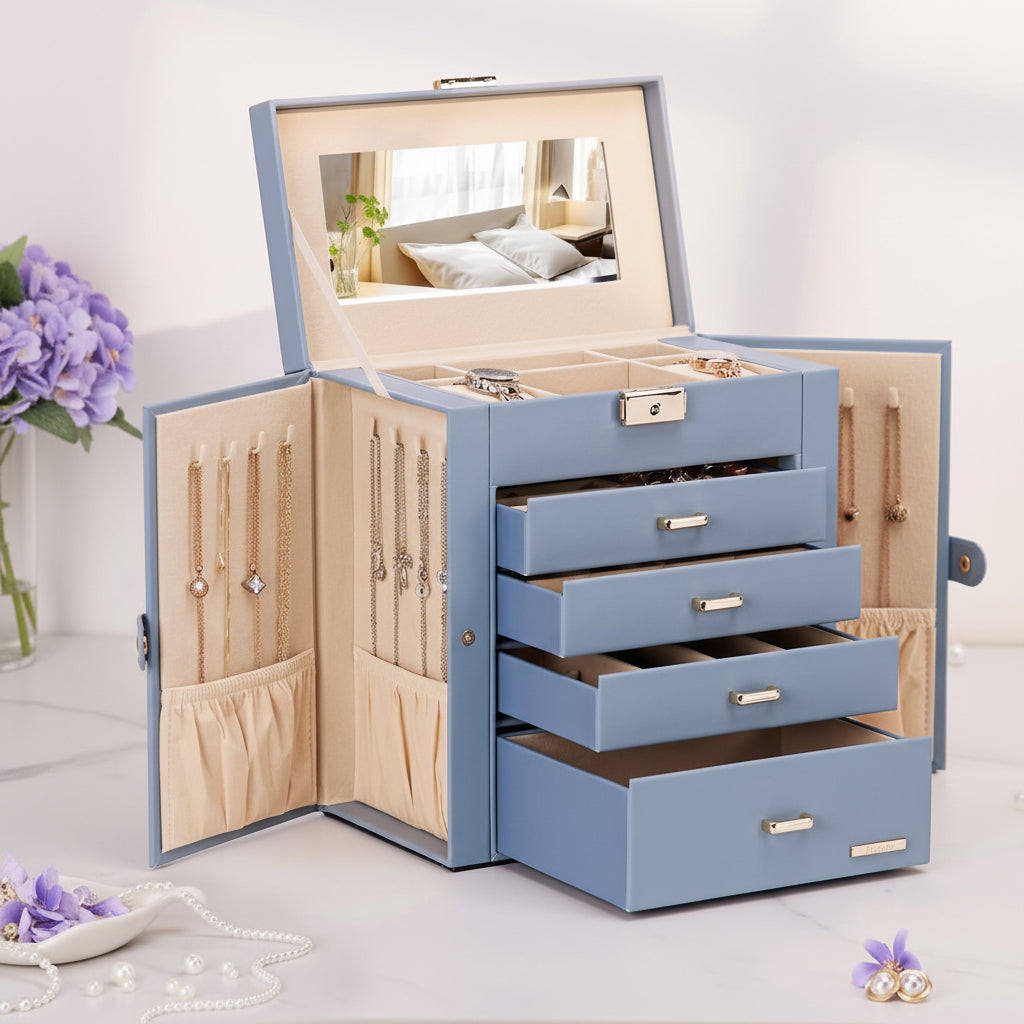 Jewelry Box With Large Drawers For Mother's Day Storage | Temsk