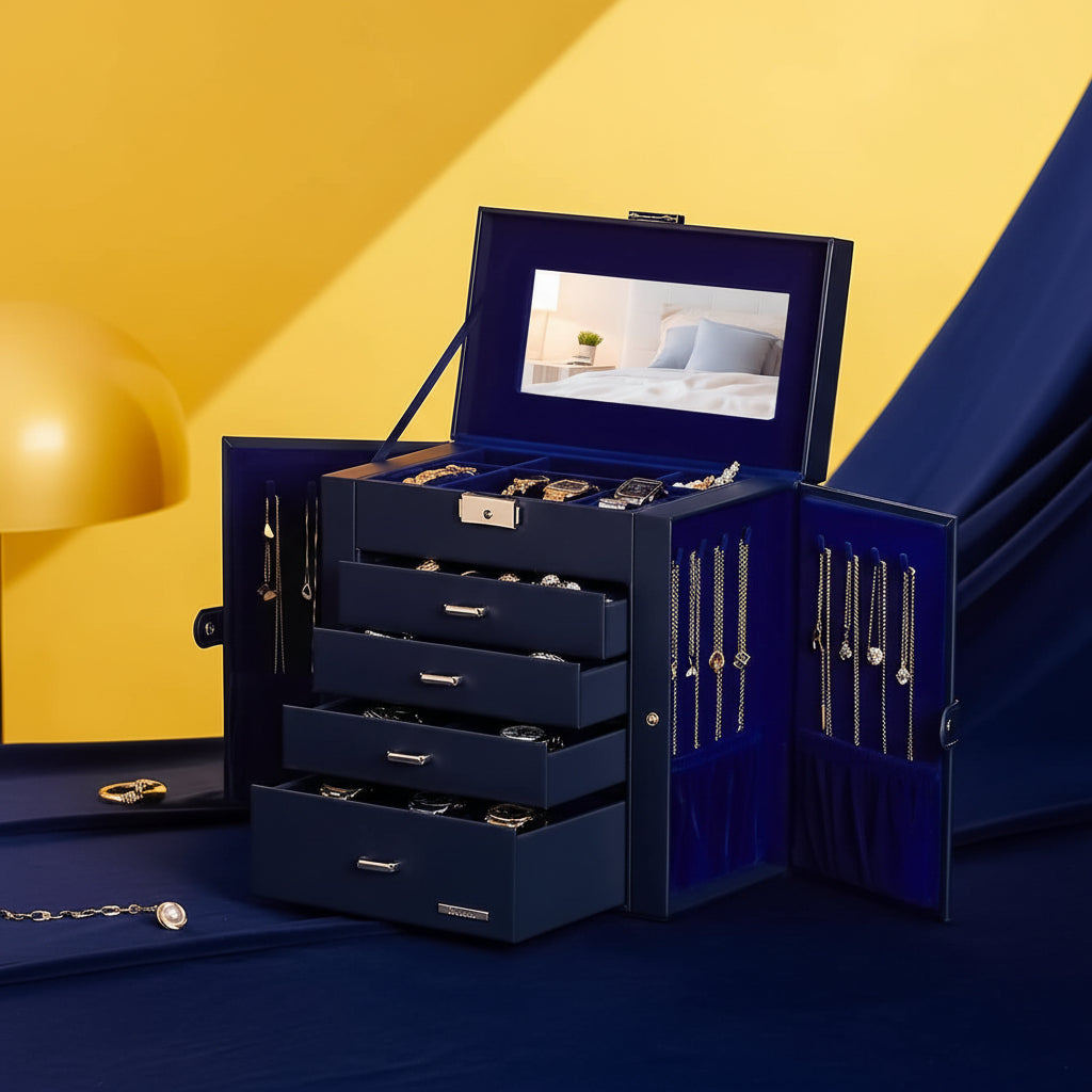 Jewelry Box With Large Drawers For Mother's Day Storage | Temsk