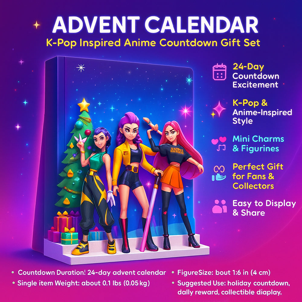 K Pop Anime Julekalender Med Daglige Gavefigurer | Temsk