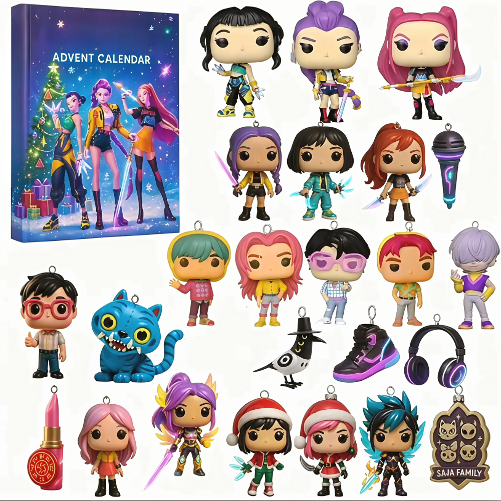 K Pop Anime Julekalender Med Daglige Gavefigurer | Temsk