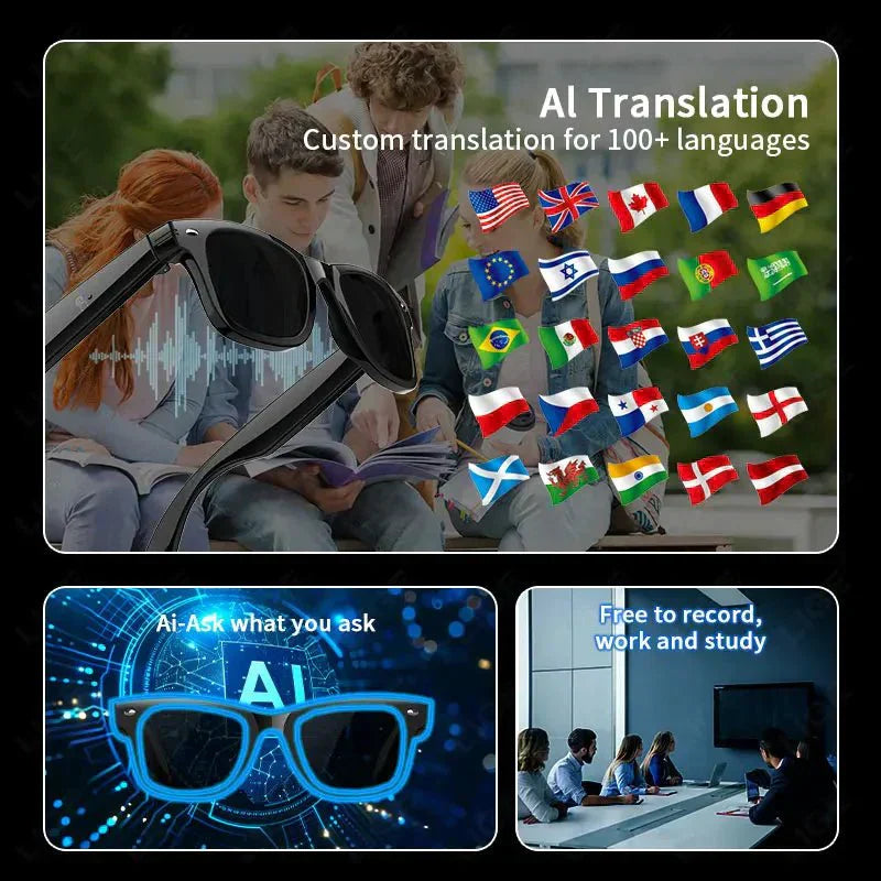 AstroLens AI Photography Sunglasses With Translation And High Quality Camera | Temsk