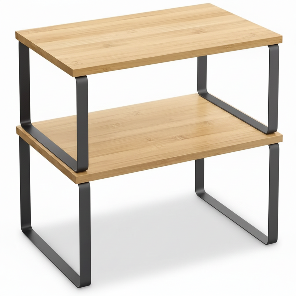 Stackable Metal Shelf Organizer For Kitchen Cabinets And Storage | Temsk