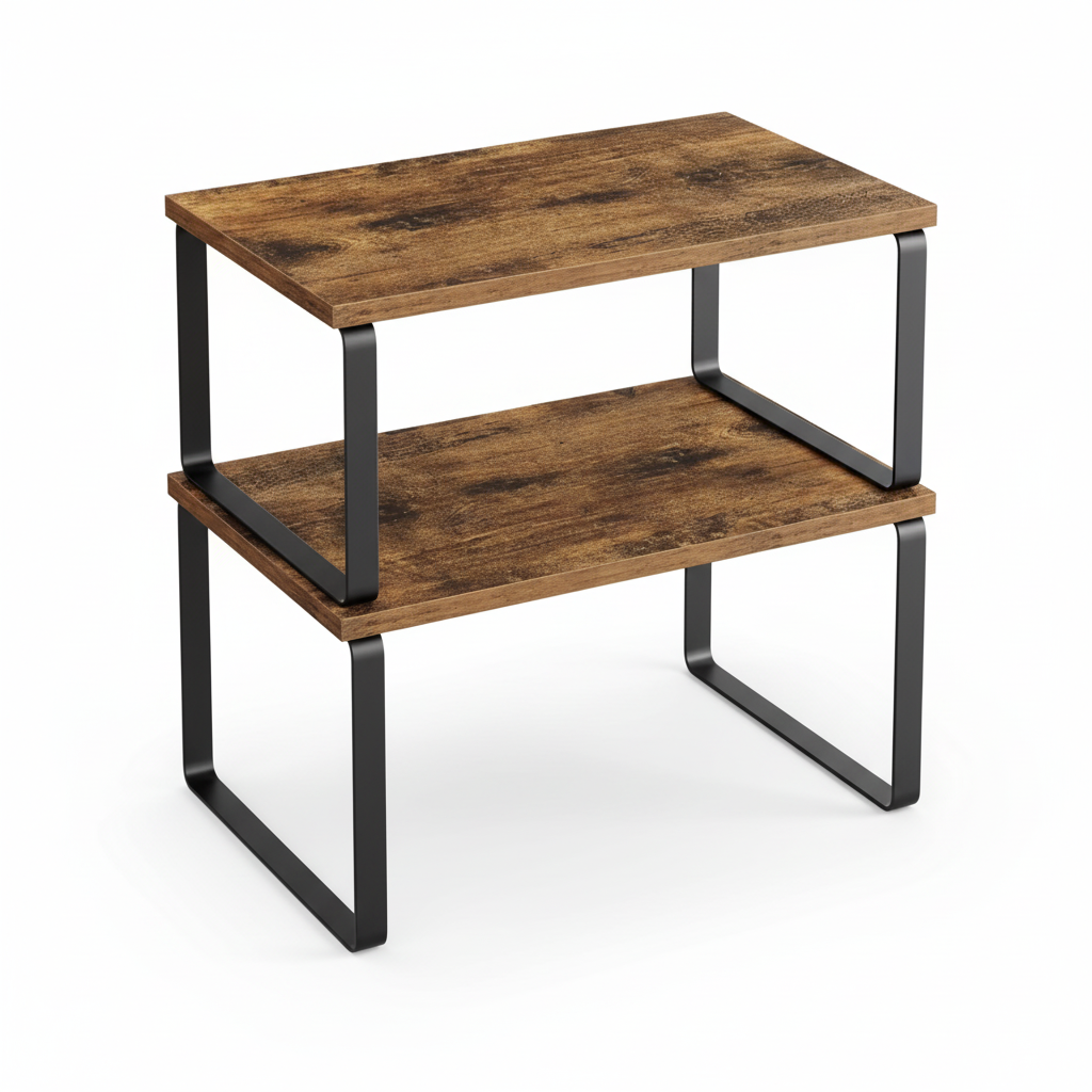 Stackable Metal Shelf Organizer For Kitchen Cabinets And Storage | Temsk