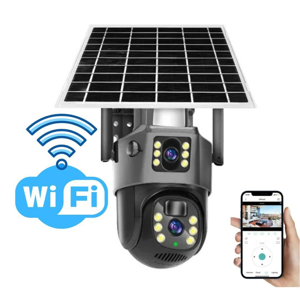SolaraGuard 4K Wireless Security Camera With Solar Panel And 360-Degree View | Temsk
