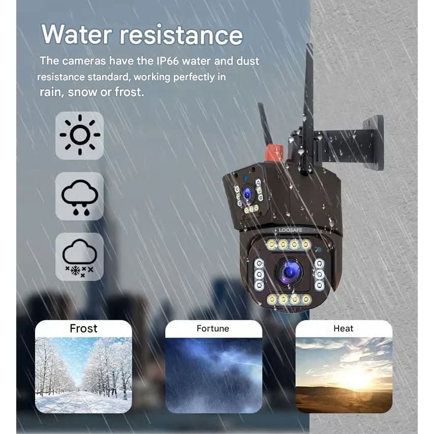 SolaraGuard 4K Wireless Security Camera With Solar Panel And 360-Degree View | Temsk