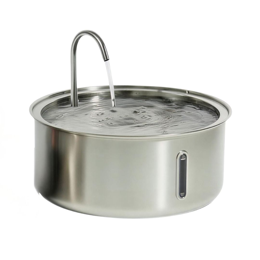 Temsk Stainless Steel Dog Water Fountain With Multi-Stage Filter
