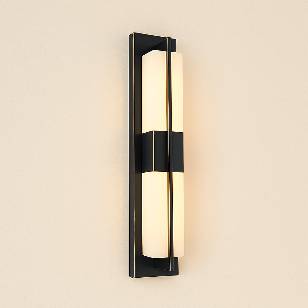 LumaCrest Contemporary Waterproof Vertical Wall Sconce for Indoor and Outdoor Use | Temsk
