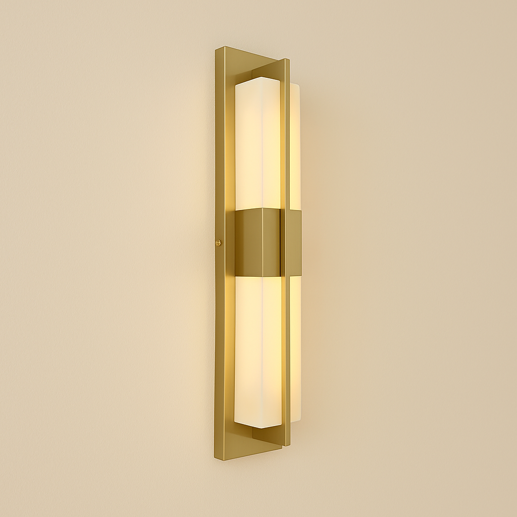 LumaCrest Contemporary Waterproof Vertical Wall Sconce for Indoor and Outdoor Use | Temsk