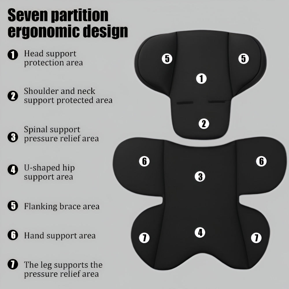 Kids Car Seat Cushion for Travel With Support Pad Insert | Temsk