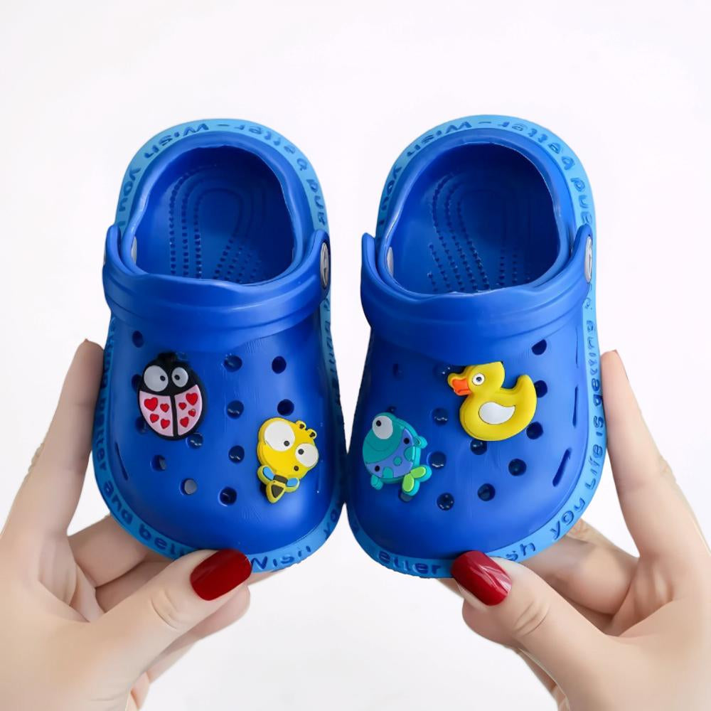 Gartenschuhe für Kleinkinder mit Cartoon-Design, zum Hineinschlüpfen, Spielschuhe | Temsk