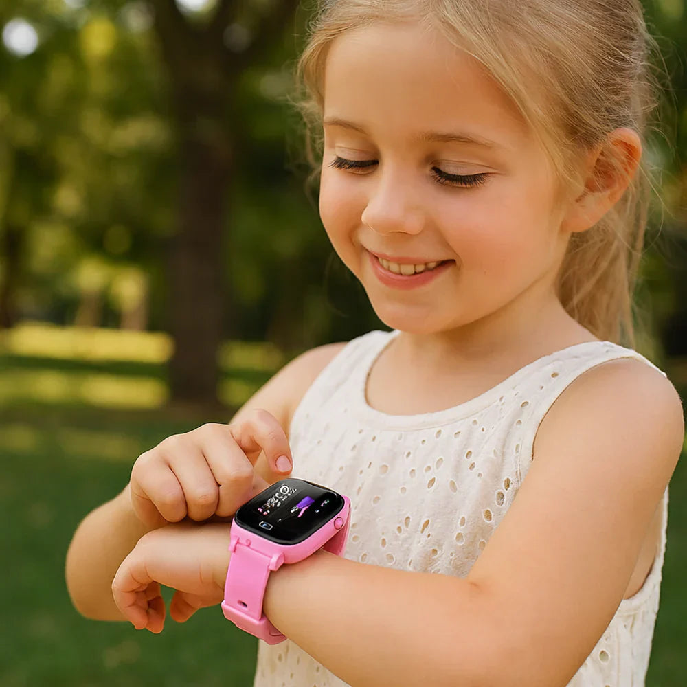 4G GPS Kids Smartwatch With Camera IP67 Waterproof Touchscreen Tracker | Temsk