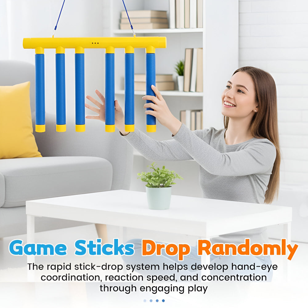 Kids Reflex Challenge Quick Reaction Training With Falling Stick Drops | Temsk
