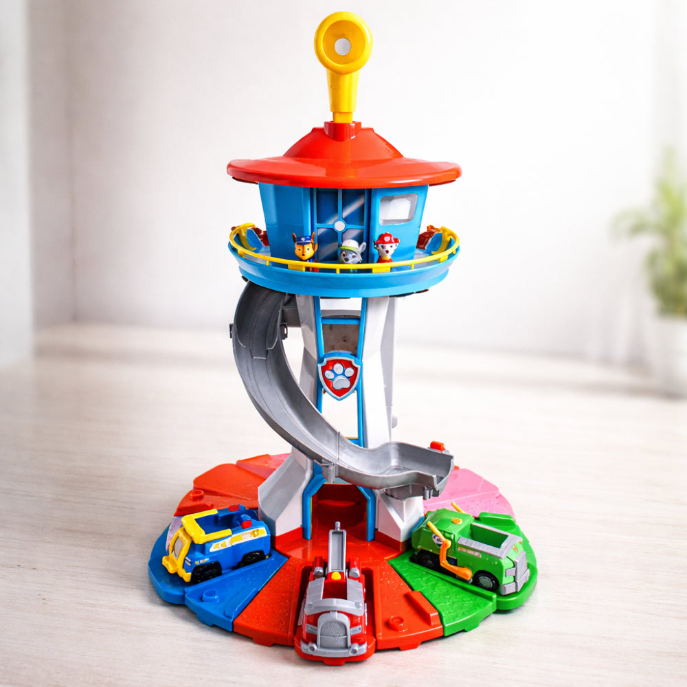 Children's Racing Car Tower With Slide Track Playset | Temsk