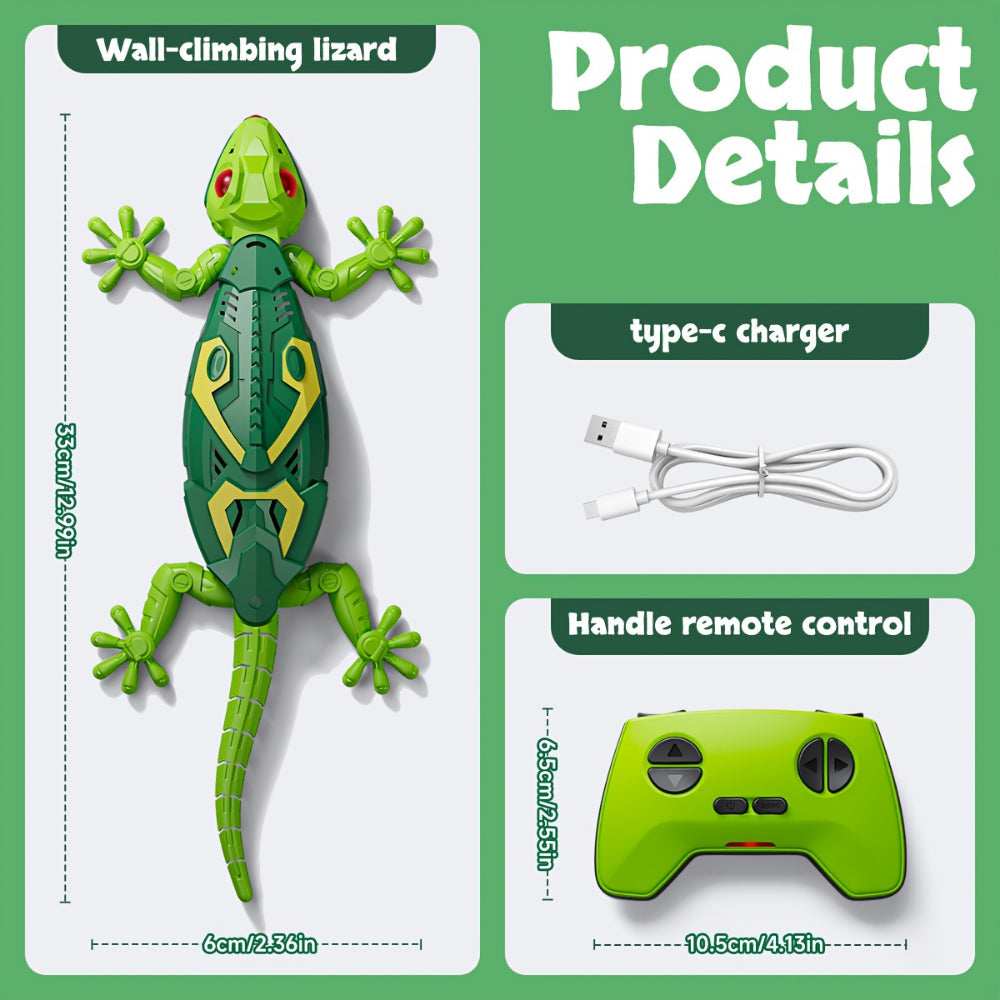 Lizard Toy With Remote Control And Wall Climb Action For Kids | Temsk