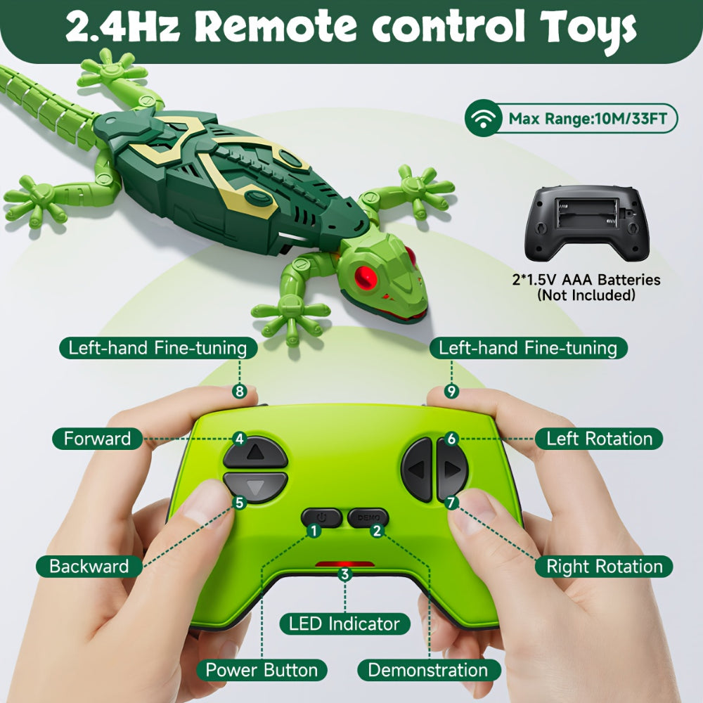 Lizard Toy With Remote Control And Wall Climb Action For Kids | Temsk
