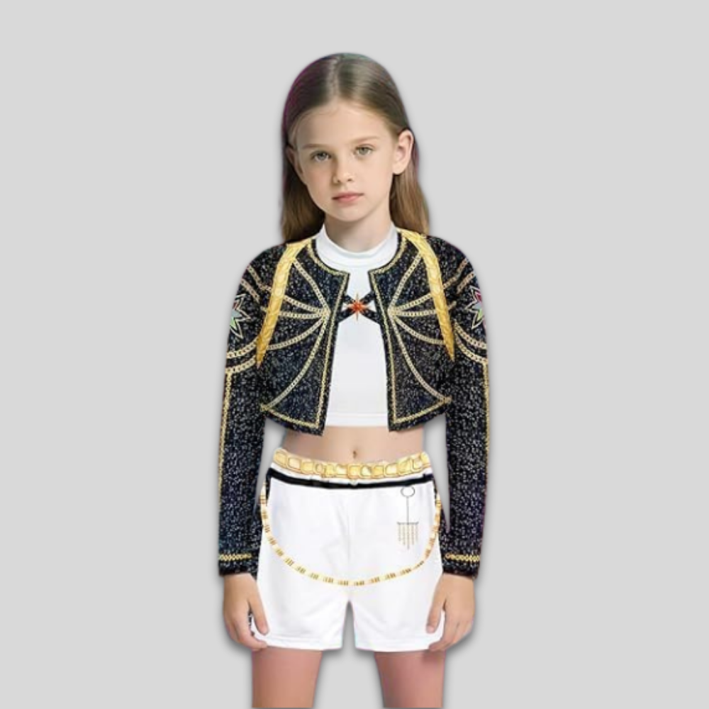 K-Pop Tanzkostüm-Set für Kinder Bühnenoutfit Bundle | Temsk