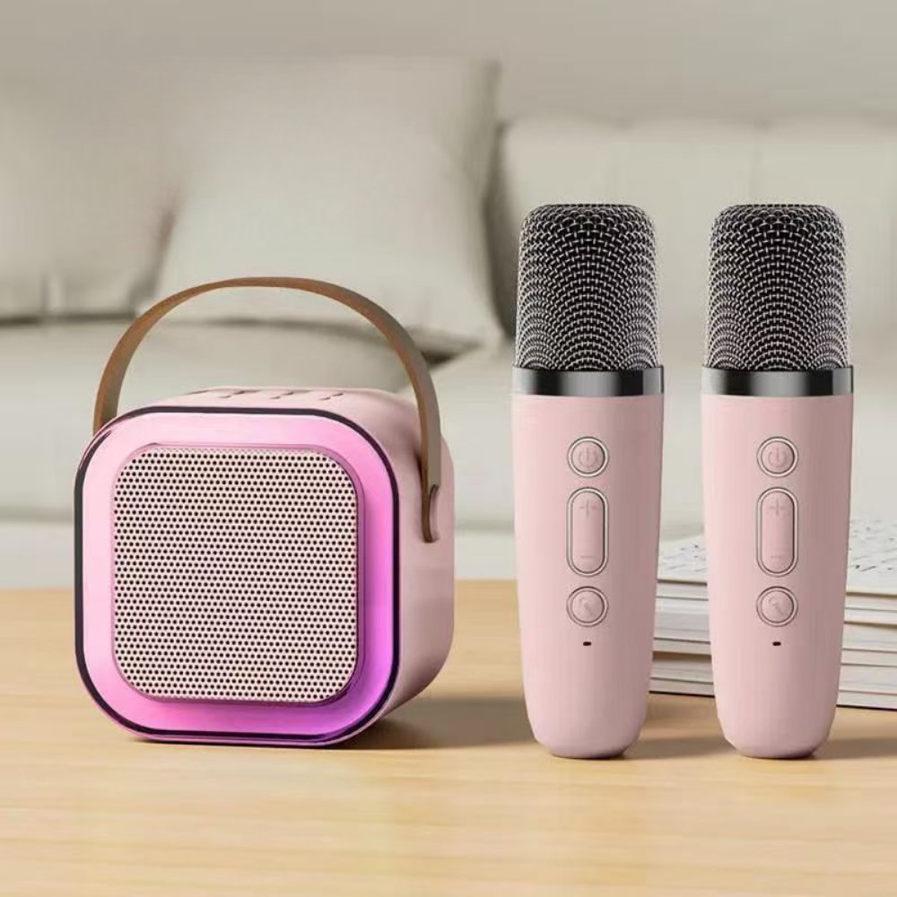 Compact Kids Karaoke Speaker With Bluetooth And Wireless Microphone | Temsk
