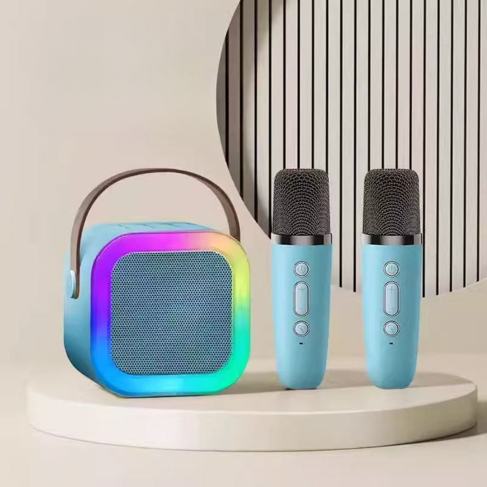 Compact Kids Karaoke Speaker With Bluetooth And Wireless Microphone | Temsk