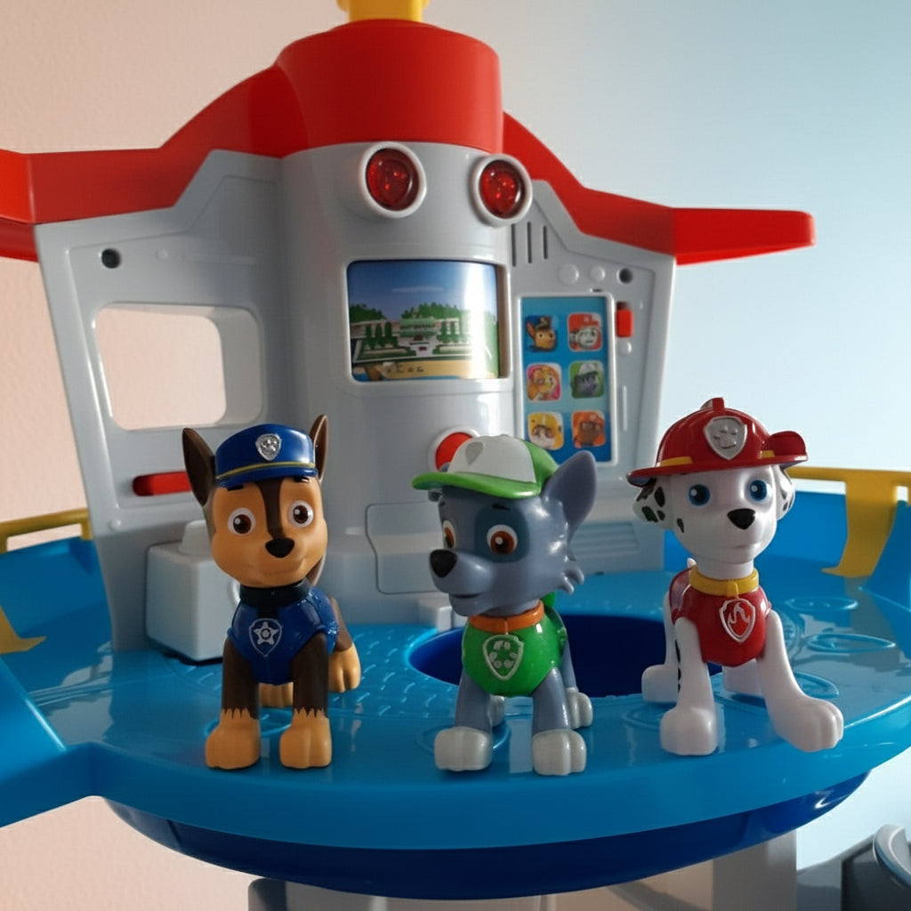 Phantasievolles Autorennbahn-Spielset mit Rutschenturm für Kinder | Temsk