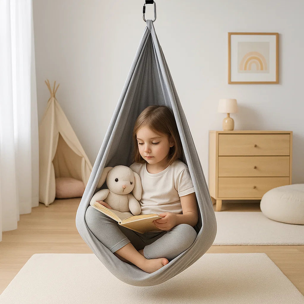 Beruhigende Indoor-Kinder-Sensorik-Pod-Schaukel für ruhiges Spielen | Temsk