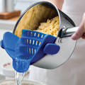 Silicone Clip On Pot Strainer For Pasta Veggies And Draining Water | Temsk