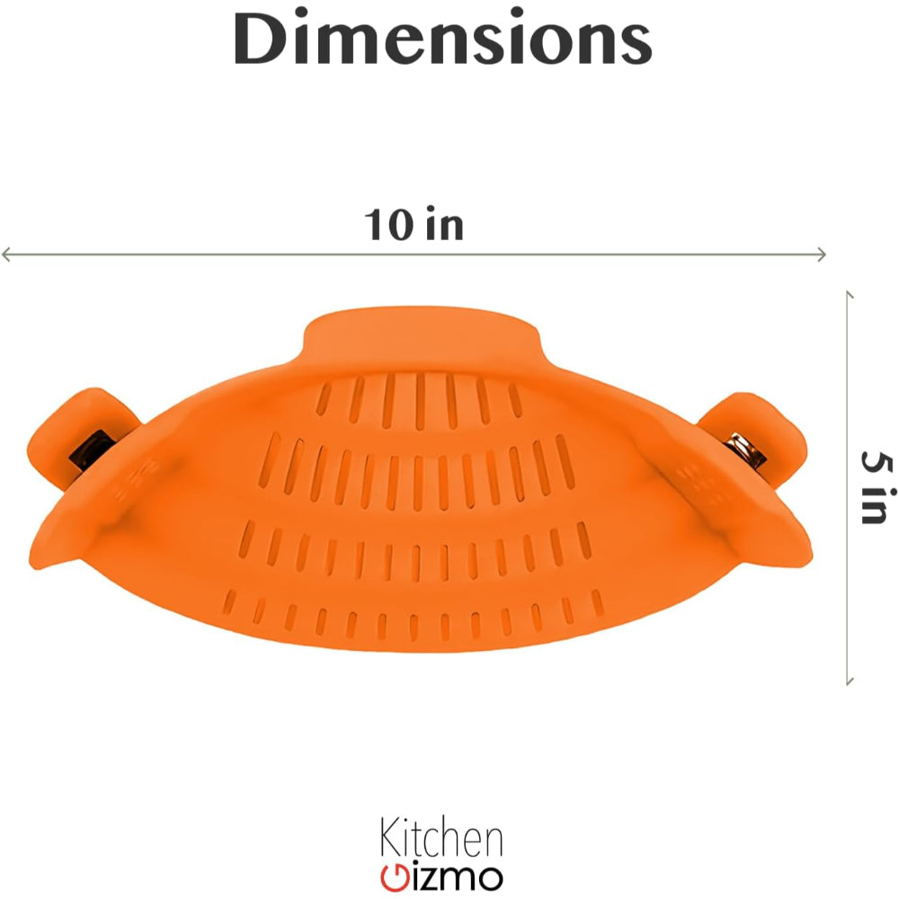 Silicone Clip On Pot Strainer For Pasta Veggies And Draining Water | Temsk