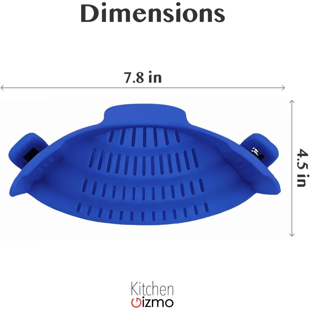 Silicone Clip On Pot Strainer For Pasta Veggies And Draining Water | Temsk