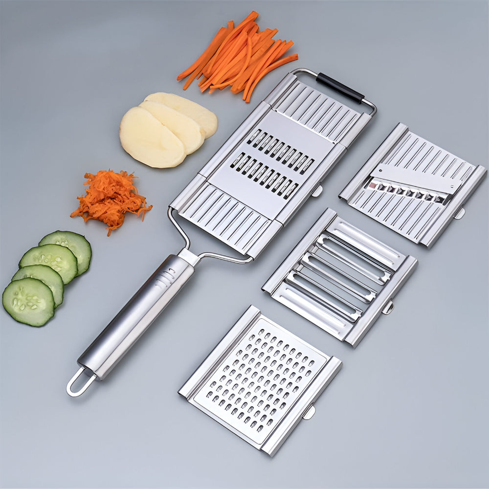 Stainless Steel Mandoline Slicer And Vegetable Cutter Set | Temsk