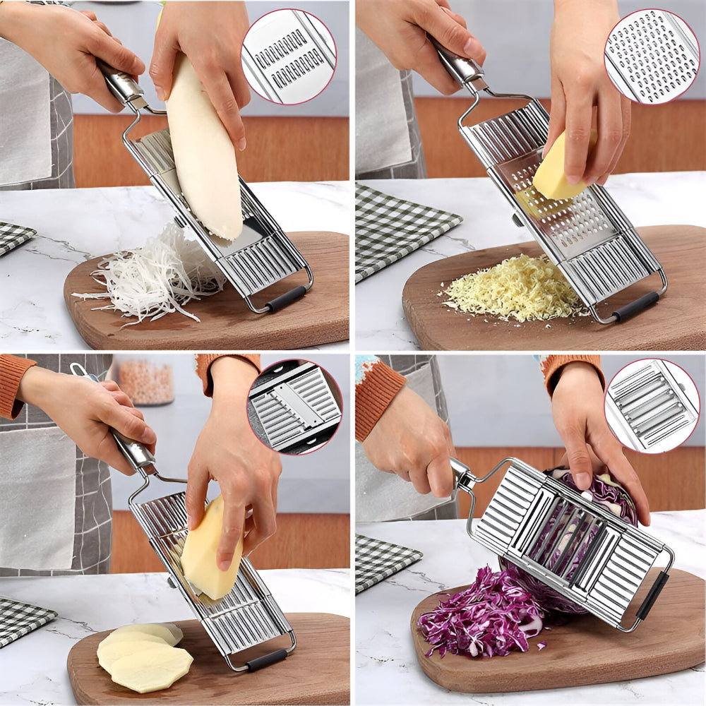 Stainless Steel Mandoline Slicer And Vegetable Cutter Set | Temsk