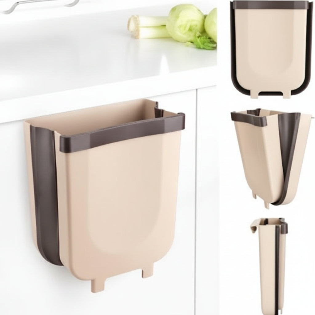 Foldable Plastic Trash Bin For Kitchen Cabinet Storage | Temsk