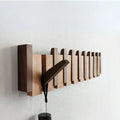Serenova Wooden Wall Coat Rack In Piano Design For Hallways And Home | Temsk