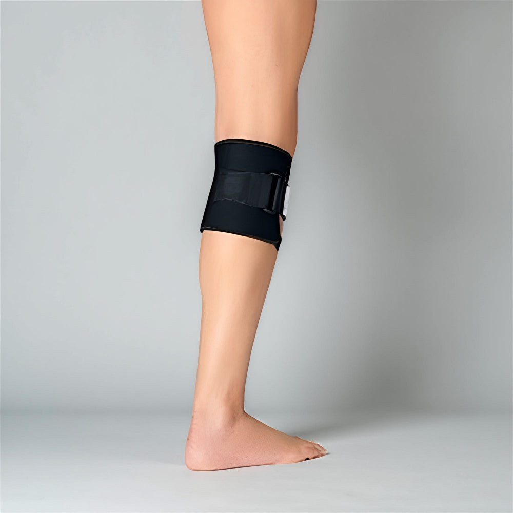 Verstellbare Kniebandage mit Polster und Kompressionsriemen | Temsk