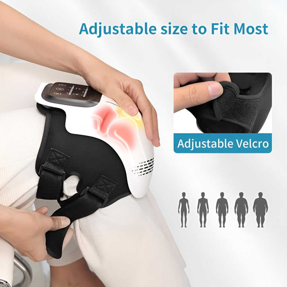 Electric Heated Knee Massager With Adjustable Compression Support | Temsk