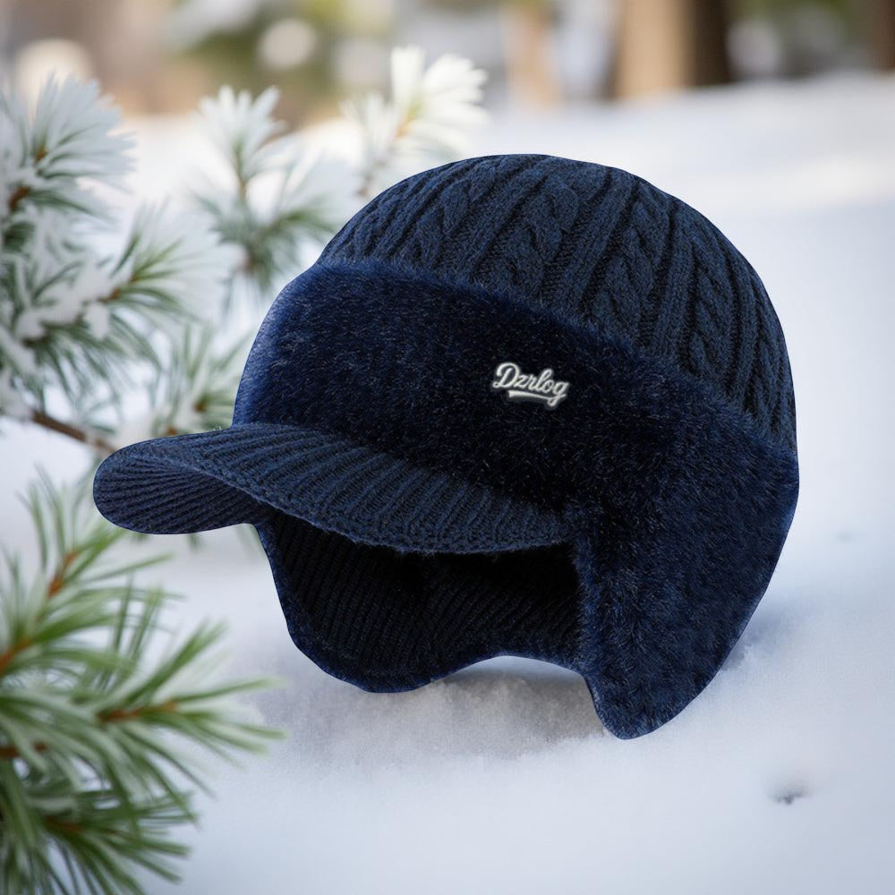 Cozy Knit Hat With Ear Flaps For Cold Winter Weather | Temsk
