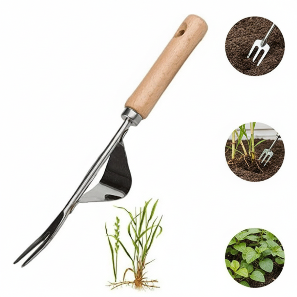 Verdant Grip Precision Weed Remover With Ergonomic Handle For Easy Use | Temsk