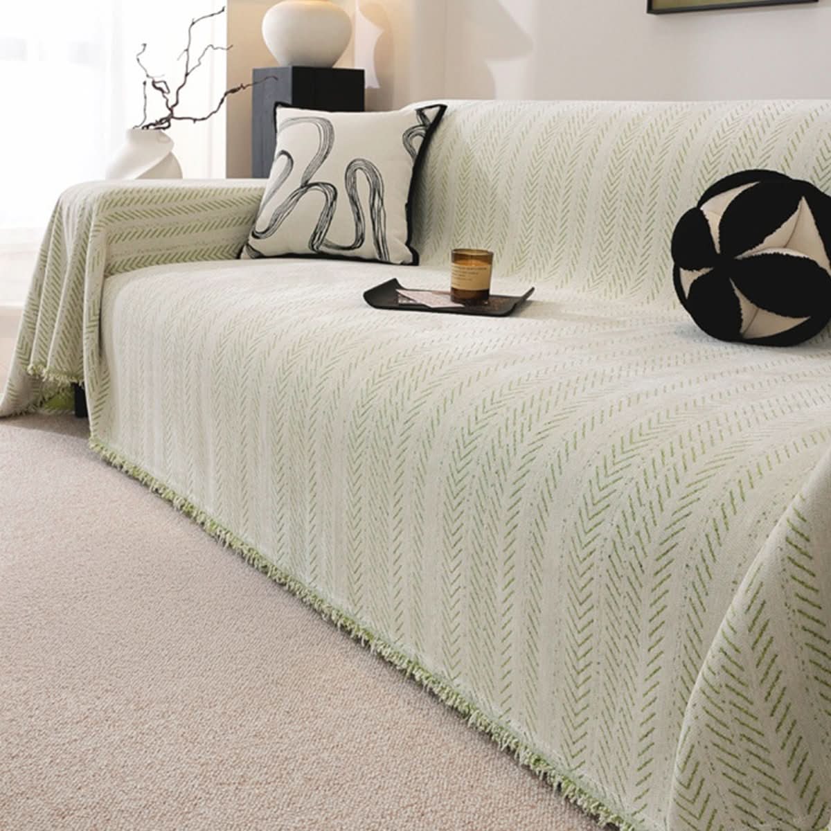 CozyWeave Chenille Sofa Cover Scratch-Resistant And Washable | Temsk